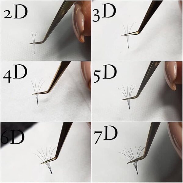 Volume Lashes Mix D,C,L 0.05mm 8-15mm – Bild 4